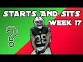 Championship Starts and Sits Week 17 Fantasy Football