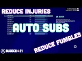 Why Auto Subs Are Critical In Madden 21 And What To Set Them At
