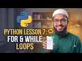 Python Lesson 7 For Loops and While Loops Explained for Beginners Python Asaan Hai