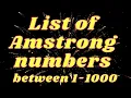 VBSCRIPT - PRINT A LIST OF AMSTRONG NUMBERS BETWEEN 1 TO 1000 VBSCRIPT DO LOOP EXAMPLES