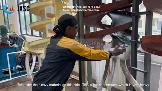 Ilmenite Is Gravity Sorted Through Spiral Chutes