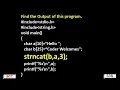 2D Strings in C strlen strcat strncat Programs CS3251-Programming in C Tamil 25