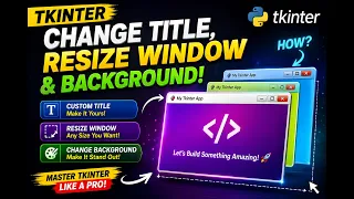 Tkinter Tutorial for Beginners Window Title Geometry Background Color in Python