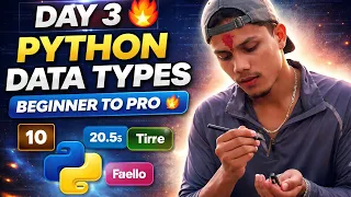 Day 3 Python Data Types Explained Beginner to Pro 100 Days Python Challenge