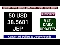 1 USD to JEP - Convert US Dollars to Jersey Pounds Money Exchange Rates Today