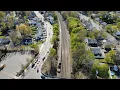 Welded Rail Train Arrives in Framingham for the MBTA Worcester Main Line Tripple Track Project