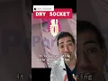 dry socket is caused by the dislodgment off blood clot in your extraction socket