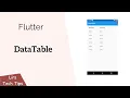 Flutter DataTable