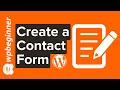How to Create a Contact Form in WordPress Step by Step