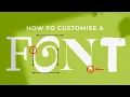How to Customize a Font in Adobe illustrator