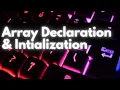 How to declare and Initialize array in C C Programming