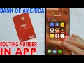 How To Find Your Bank of America Routing Number In App