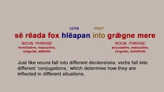 Old English Syntax Building A Sentence 