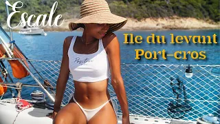 ILES d’OR : ile du levant , Port-Cros , Porquerolles en VOILIER ! ( Voilier coraille en voyage )