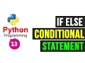 Python Programming Tutorial - if else Statements