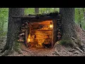 Man Builds HIDDEN SHELTERS in Wilderness | Solo Survival by @HKoutdoors76