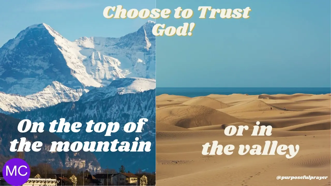 Choose to trust God!