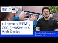 Introduction to HTML CSS JavaScript How websites work Web Development Tutorials