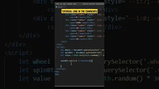Lucky spin wheel Animation using HTML CSS and JavaScript