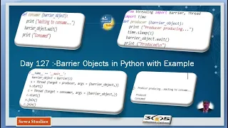 Day 127 Barrier Objects in Python with Example