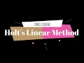 Holt s Linear Method