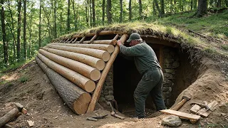 Man Builds the Largest Underground House Deep in the Forest | Full Process