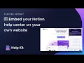 HelpKit Widget An embeddable help center widget for your website