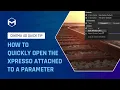 52 How to quickly open the Xpresso attached to a parameter in Cinema 4D