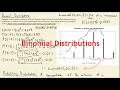 Derivation of the Binomial Distribution PMF CDF Mean and Variance Mathematical Statistics
