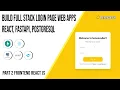 Build Full Stack Login Page React FastAPI Postgresql Tailwindcss Part 2 Frontend React JS