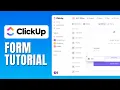 Clickup Form Tutorial - How To Use Forms In Clickup