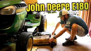 Remove a Broken Mower Blade on John Deere E180