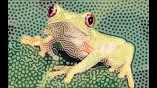 Image stylization using anisotropic reaction diffusion