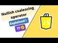 Nullish coalescing operator in JavaScript Complete explanation