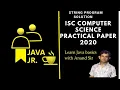 ISC Computer Practical Paper 2020-String Program