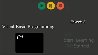 Visual Basic Episode 3 Creating Your First Ever Program