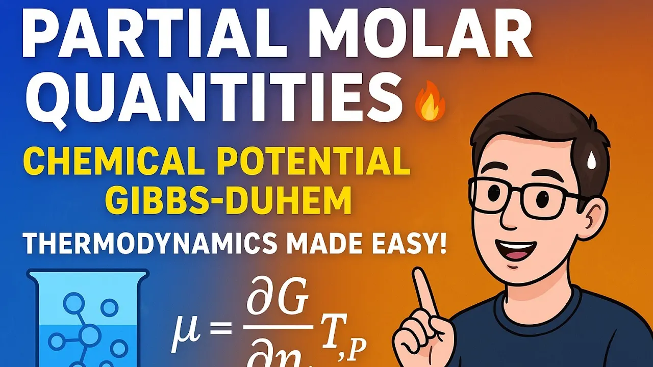 Partial Molar Quantities | Thermodynamics Notes | (UG–PG Level), BSc MSc level