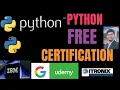 Python free Certification IBM GOOGLE UDEMY SIMPLILEARN ITRONIX