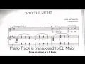 Into the Night (Clara Edwards) - Eb Major Piano Accompaniment *Viewer Request*
