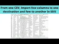 26 From one CSV Import few columns to one destination and few to another in SSIS