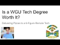 Worth It My WGU Tech Degree Journey