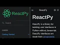 Building Interactive Websites with HTML and CSS in ReactPy