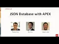 TwF Autonomous JSON Database with APEX