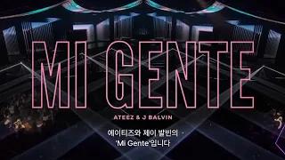 Ateez Kpopped Ateez J Balvin Full Performance Hongjoong Yeosang San Mingi Mi Gente  Ateez Kpopped Ateez J Balvin Full Performance Hongjoong Yeosang San Mingi Mi Gente