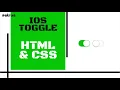 Create IOS Toggle Button Using Only HTML CSS How To Create Toggle Button Like IOS Toggle