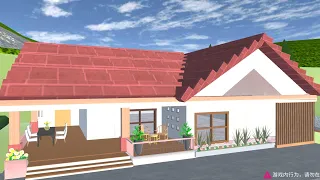 تعلم بناء منزل بشكل احترافي في لعبة sakura schoolsimulator