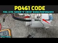 How to Fix P0461 Fuel Level Sensor A Circuit Code