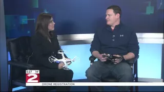 Download Chris Walsh - drone enthusiast, expert - discusses drone registration on WKTV MP3