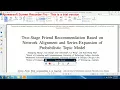 IEEE 2017-2018 JAVA PROJECTS Two Stage Friend Recommendation