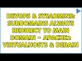 DevOps SysAdmins Subdomains Always Redirect To Main Domain - Apache2 VirtualHosts Debain